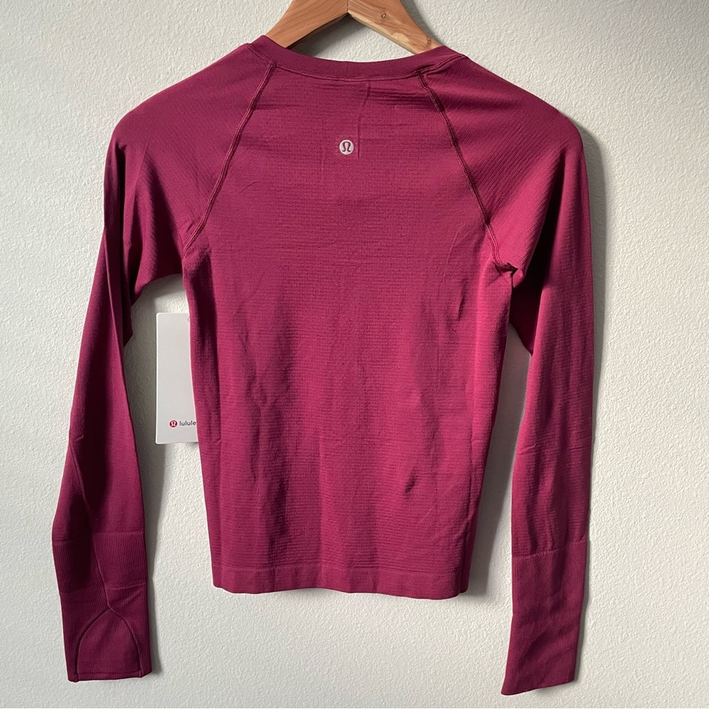 NWT Lululemon Swiftly Tech Long-Sleeve Shirt 2.0 *Race Length Deep Luxe Size 2 - Picture 2 of 7
